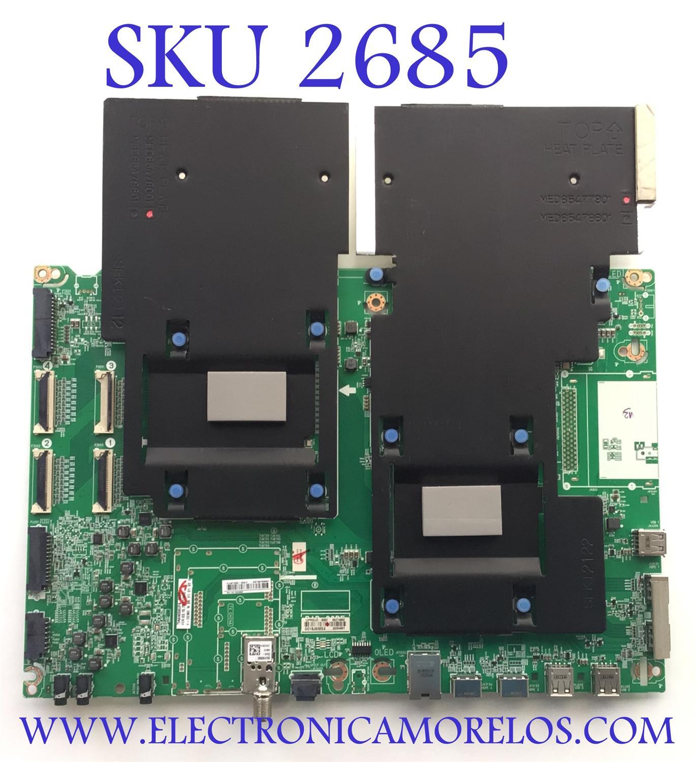 MAIN PARA TV LG NANOCELL 8K UHD HDR SMART TV / NUMERO DE PARTE EBT66709301 / EAX69440005(1.0) / 66709301 / 66274802 / 33284801 / EAX69440005 / DISPLAY LC750DZR (SP)(A1)  MODELO 75''